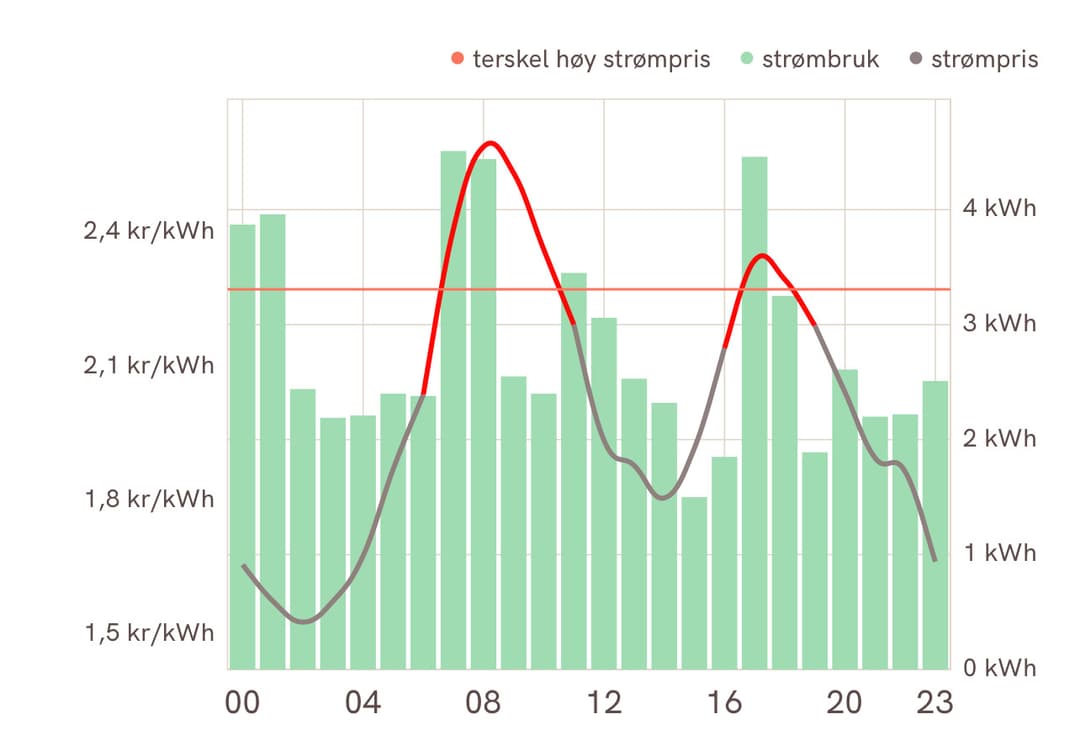 Forbruk uten Eva Strømstyring