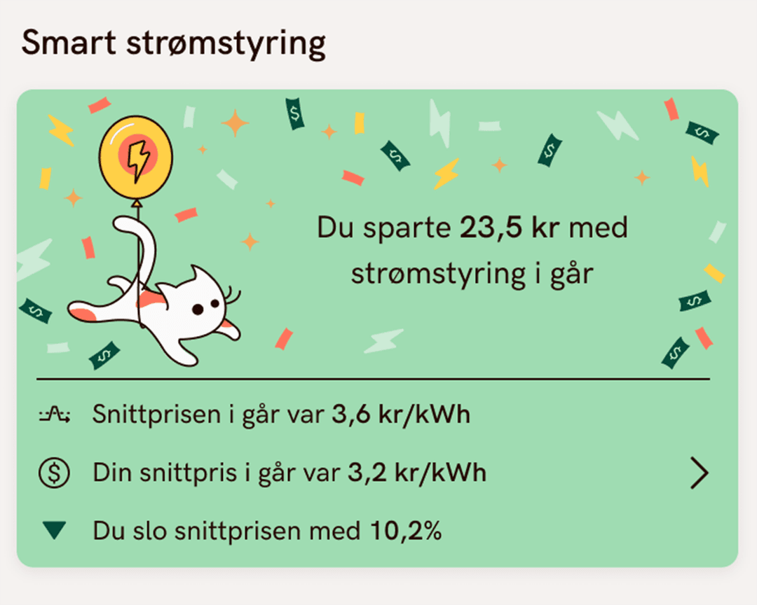 Se effekten av strømstyringen